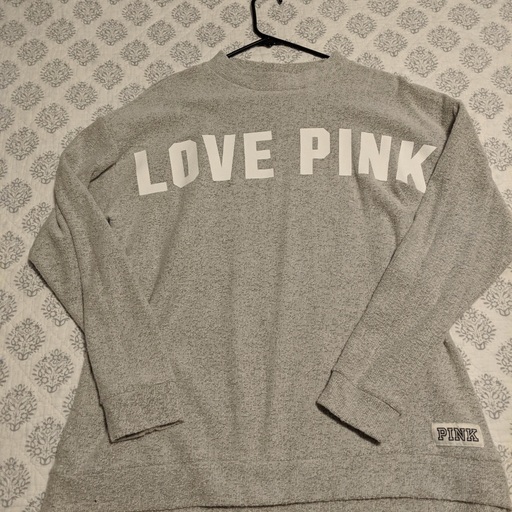 Gray Pink Victoria Secret Oversized Large
